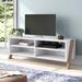 Mistana™ Fresquez TV Stand for TVs up to 55" Wood in White | 22.25 H in | Wayfair 6E34DD1555B04E20AE2DAE839F7FD3A1