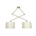House of Troy Uptown 2 Light Linear Suspension Light - UP502-SB/PB