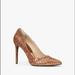 Michael Kors Shoes | Michael Kors Collection Gretel Glitter Pump Copper | Color: Gold | Size: 7.5