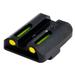 TruGlo Tritium / Fiber Optic TFO Hand Gun Sights Green Front and Yellow Rear - For Glock 20/21 and Similar TG-TG131GT2Y