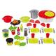 Ecoiffier – Küchenspielzeug Salat-Set – 43-teiliges Spielset, Spielgeschirr, Salatschleuder, ideales Zubehör für Kinderküche, für Kinder ab 18 Monaten