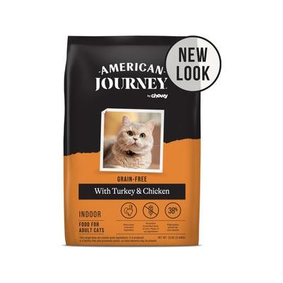 American Journey Indoor Recipe with Turkey & Chicken Grain-Free Dry Cat Food, 12-lb bag