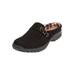 Wide Width Women's The Joy Slip On Mule by Comfortview in Black (Size 8 W)