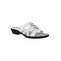 Extra Wide Width Women's Torrid Sandals by Easy Street® in White Croco (Size 9 WW)