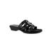 Extra Wide Width Women's Torrid Sandals by Easy Street® in Black Croco (Size 11 WW)