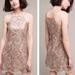 Anthropologie Dresses | Anthropologie Lucy Paris Shimmer Dress | Color: Silver/Tan | Size: 8