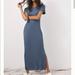 Anthropologie Dresses | Emma Waffle Tee Dress | Color: Blue | Size: Xs