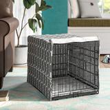 Midwest Homes For Pets Quiet Tme QuietTime Defender Crate Cover in Gray/White/Brown | 25 H x 23 W x 36 D in | Wayfair CVR36T-GY