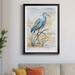 Sand & Stable™ Blue Heron I by Nan - Picture Frame Print Paper, Glass in Blue/Green | 36.5 H x 26.5 W x 1.5 D in | Wayfair