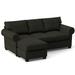 Gray Sectional - Edgecombe Furniture Layla 86" Wide Reversible Sleeper Sofa & Chaise w/ Ottoman Polyester | 37 H x 86 W x 63 D in | Wayfair