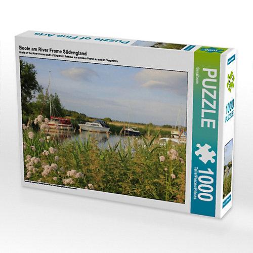 Puzzle CALVENDO Puzzle Boote am River Frome Südengland - 1000 Teile Foto-Puzzle glückliche Stunden Kinder