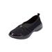 Wide Width Women's CV Sport Greer Slip On Sneaker by Comfortview in Black (Size 7 1/2 W)
