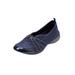 Women's CV Sport Greer Slip On Sneaker by Comfortview in Navy (Size 10 1/2 M)