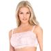 Plus Size Women's Lace Wireless Cami Bra by Comfort Choice in Shell Pink (Size 38 DD)