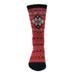 Plus Size Women's Diamond Fairisle Thermal Socks by GaaHuu in Red (Size OS (6-10.5))