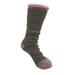 Plus Size Women's Solid Color Thermal Socks by GaaHuu in Brown (Size OS (6-10.5))