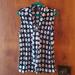 Nine West Tops | Dress Shirt | Color: Black/Blue | Size: Xl