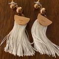 J. Crew Jewelry | J. Crew Art Deco Tassel Drop Earrings | Color: Gold/White | Size: Os