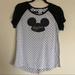 Disney Tops | Disney Parks Mikey Mouse Inside Out Tee | Color: Black/White | Size: M