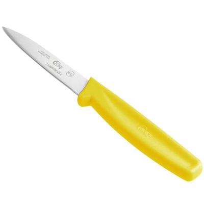 Choice 3 1/4" Smooth Edge Paring Knife with Yellow Handle