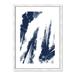 Joss & Main Navy Striking Seams 2 - Painting Print Paper, Wood in Blue/White | 23 H x 17 W x 0.75 D in | Wayfair 36785-01