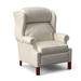 Bradington-Young Chippendale 33" Wide Faux Leather Standard Recliner Fade Resistant in White/Brown | 43 H x 33 W x 36.25 D in | Wayfair
