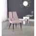 Everly Quinn Cowans Velvet Dining Chair Upholstered/Velvet in Pink | 35.5 H x 22 W x 24.5 D in | Wayfair 944961E906524F18A49F12B4AEB389C2