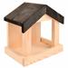 Gracie Oaks Effervescence Hopper Bird Feeder Wood in Black/Brown | 9.1 H x 8.7 W x 5.9 D in | Wayfair 005A5711FE3A489FBB4E82E44B982F4A