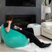 Grovelane Standard Bean Bag Chair & Lounger Polyester/Scratch/Tear Resistant/Velvet in Blue | 44 H x 30 W x 30 D in | Wayfair