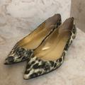 J. Crew Shoes | J Crew Patent Leather Animal Print Flats | Color: Black/Yellow | Size: 8.5