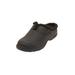 Wide Width Women's The Estelle Slip On Mule by Comfortview in Black (Size 8 1/2 W)