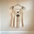 Jessica Simpson Tops | Jessica Simpson Embroidered Top | Color: Cream/Tan | Size: S