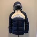 Nike Jackets & Coats | Nike Jacket Reversible Coat Swoosh Blue Hood Ski | Color: Blue | Size: 16 Unisex