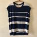 Anthropologie Tops | Anthropologie Bourdeaux Striped Tee Xs | Color: Blue/White | Size: Xs