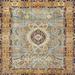 Brown/Gray 72 x 0.35 in Indoor Area Rug - Bungalow Rose Traditional Gray/Brown Area Rug Polyester/Wool | 72 W x 0.35 D in | Wayfair