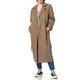 ONLY Damen Langer Trench Coat | Eleganter Basic Übergangs Mantel | Einreihig Longline mit Gürtel ONLLINE, Farben:Braun-3, Größe:S