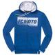 FC-Moto Waving Zip Hoodie, weiss-blau, Größe XL