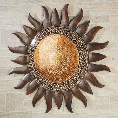 Mystic Sun Wall Sculpture Multi Earth , Multi Earth