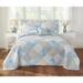 Patchwork Bedspread by BrylaneHome in Soft Blue (Size KING)