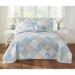 Patchwork Bedspread by BrylaneHome in Soft Blue (Size FULL)