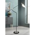 Ferdinand Matte Black and Nickel Adjustable Floor Lamp