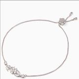 Kate Spade Jewelry | Kate Spade Gleaming Gardenia Flower Pave Bracelets | Color: Silver | Size: Os