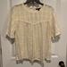 American Eagle Outfitters Tops | American Eagle Lace Dress Shirt | Color: Cream | Size: Xl