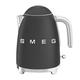 Smeg 50’s Style Jug Kettle, Soft Opening, 360 Swivel Base, Anti-Slip Feet, 300W, 1.7L, Matte Black