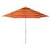 Arlmont & Co. Broadmeade Octagonal Sunbrella Market Umbrella Metal in Orange/Yellow, Size 110.5 H in | Wayfair 25DEB5E99B5640299E455BDD09EDF0E3