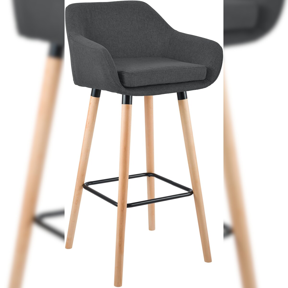 CLP Barhocker Grant Stoff dunkelgrau Image