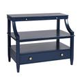 Sidney Open 1-Drawer Nightstand - Navy, Integrated Charging - Ballard Designs - Ballard Designs