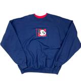 Disney Shirts | Disney Mickey Mouse Double Collar Sweatshirt 90s | Color: Blue/Red | Size: Xl
