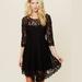 Free People Dresses | Free People Black Lace Dress | Color: Black | Size: 6