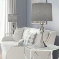 Rosdorf Park Pennsylvania 27" Table Lamp Set Linen/Metal in Gray/Blue | 27 H x 13 W x 13 D in | Wayfair B176702E438348BEA6A2CD0AA9C19EE3